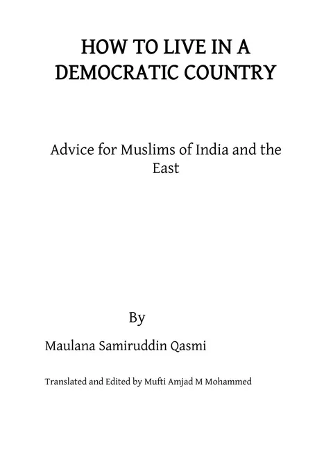 Title page of How to Live in a Democratic Country